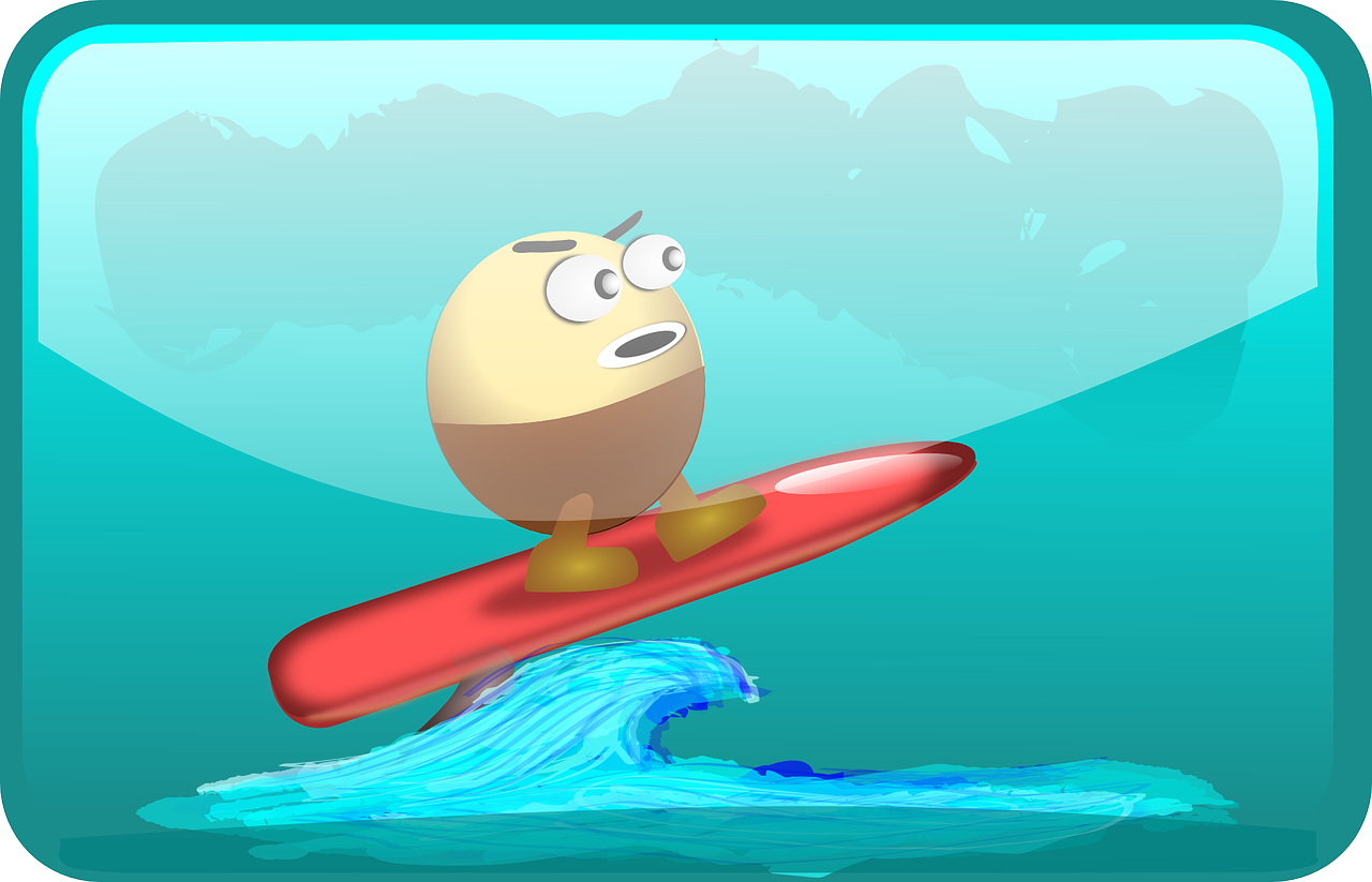 surfing egghead waves free photo