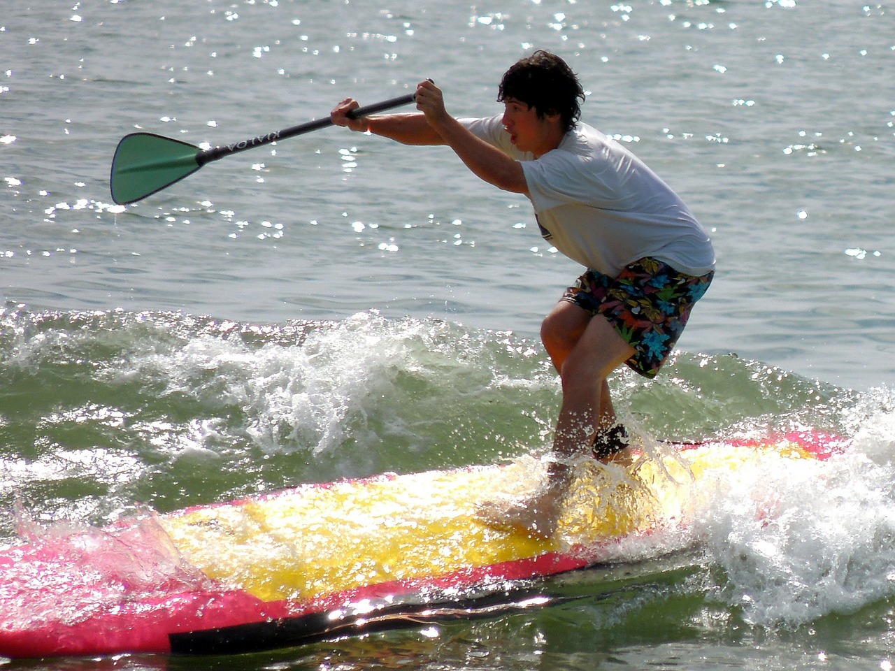 surfing boy fun free photo