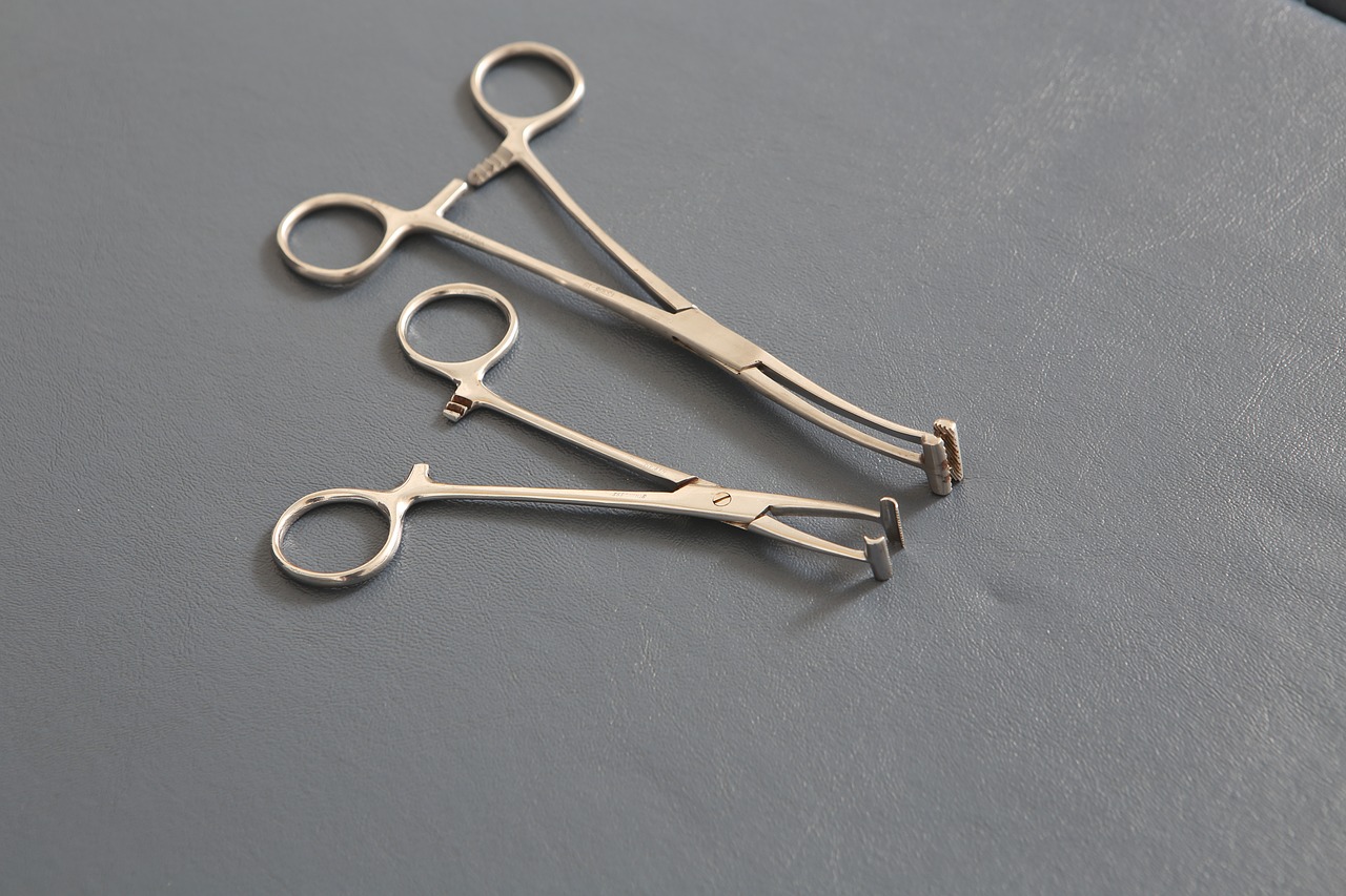surgery  instruments  clamp free photo