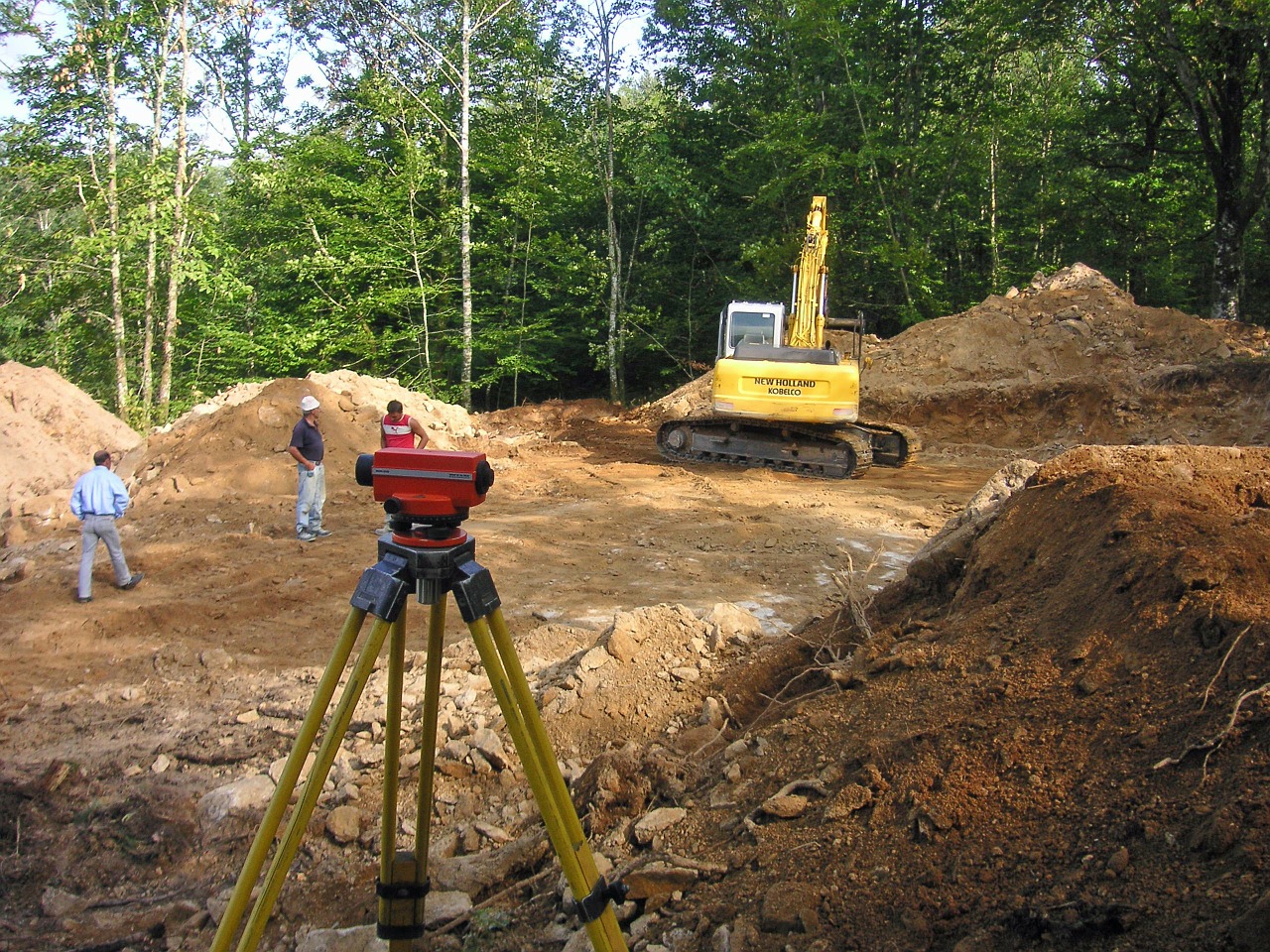 surveying building site theodolite free photo