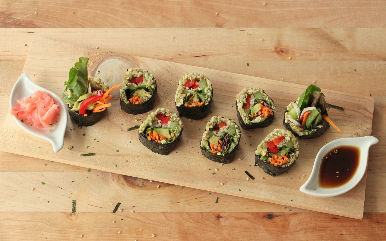 sushi vegan raw free photo