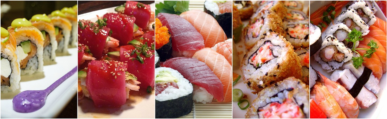 sushi collage food free photo