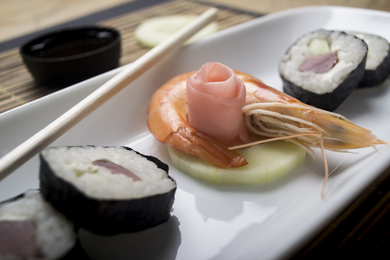 sushi shrimp japan free photo