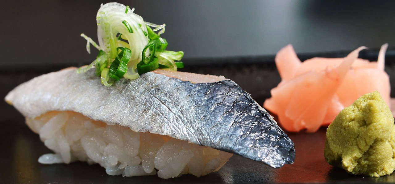 sushi sardine japanese food free photo