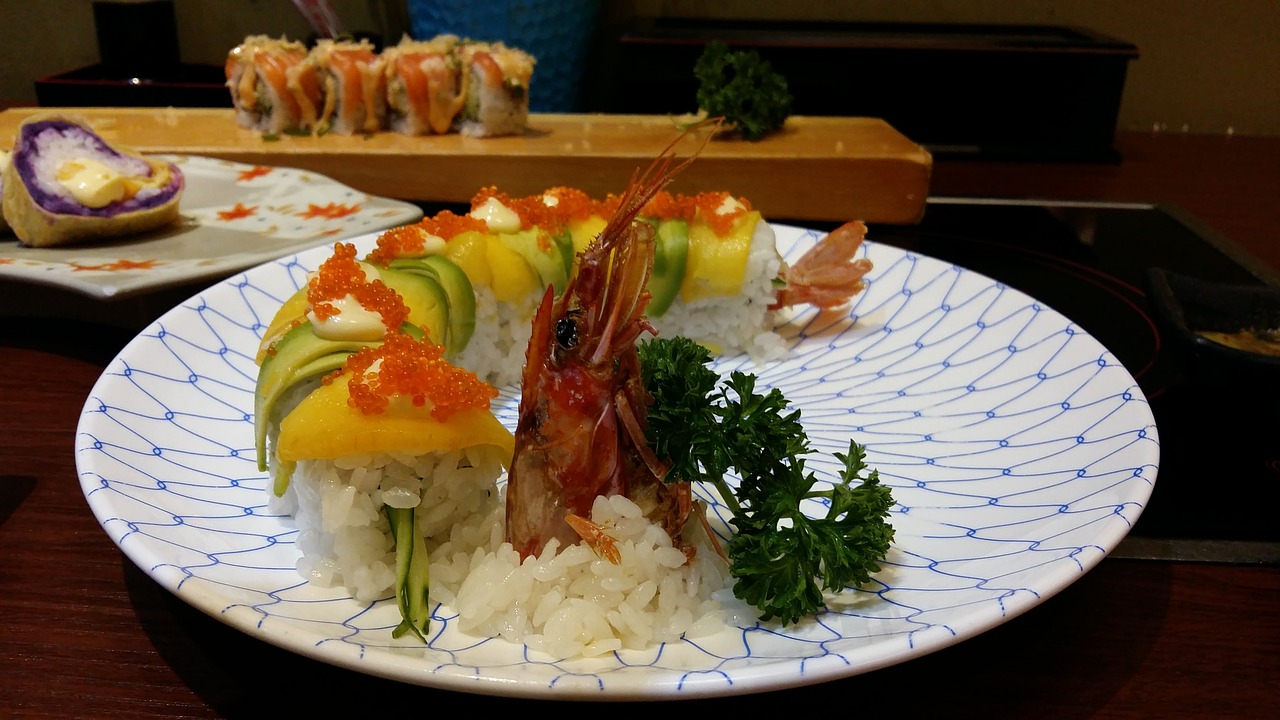 sushi japan cuisine creative volume free photo
