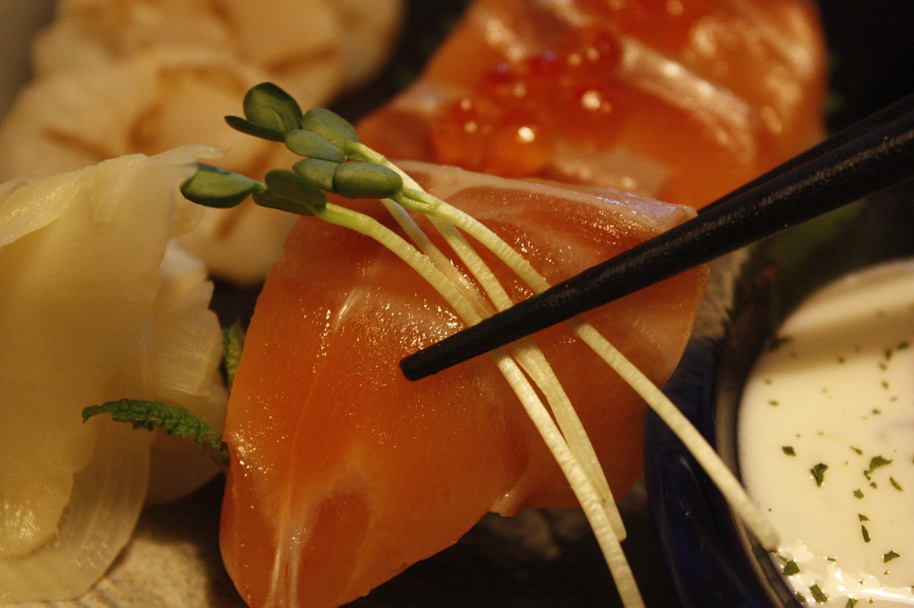 sushi salmon times time free photo