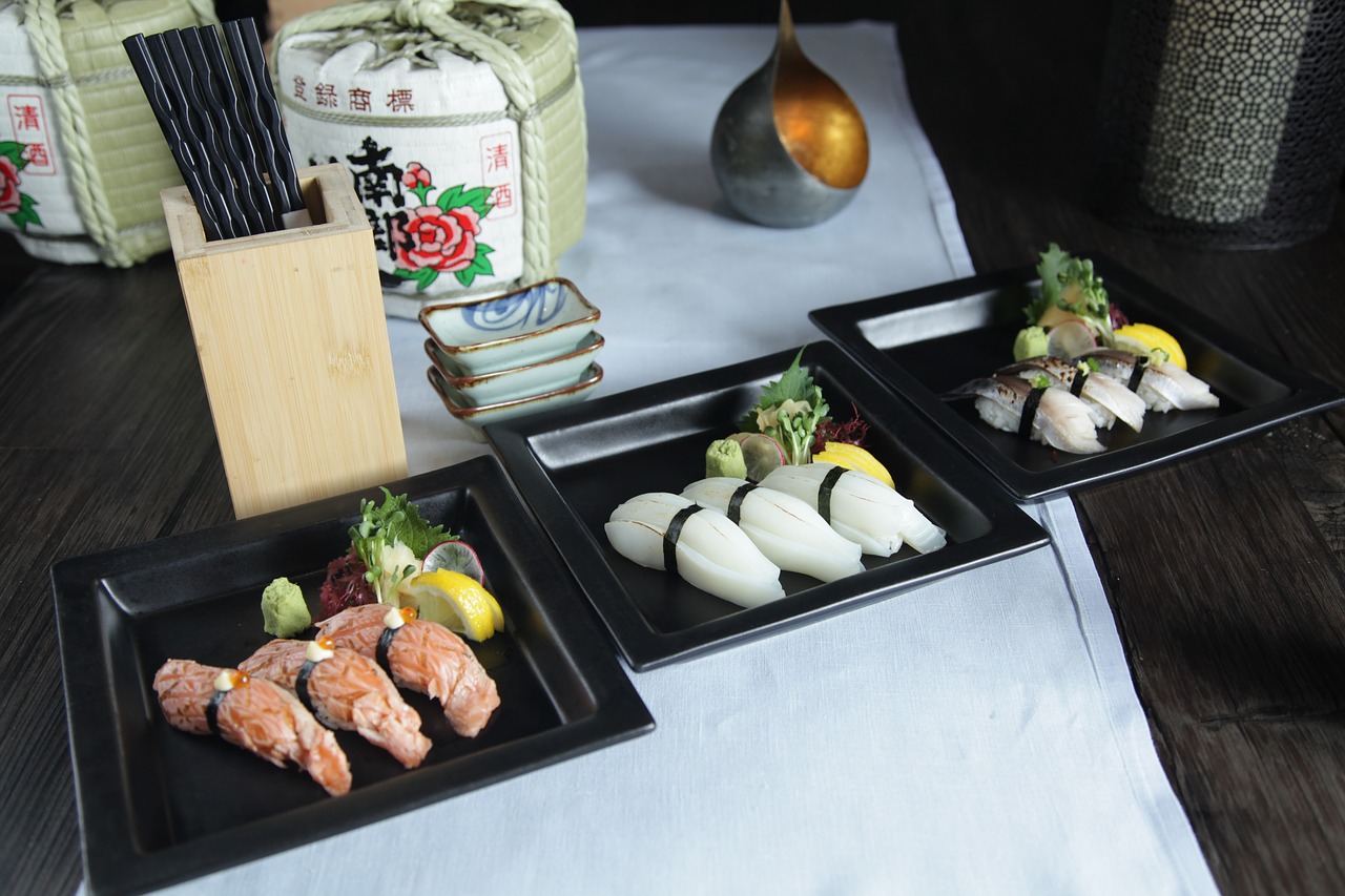 sushi sashimi japanese food free photo