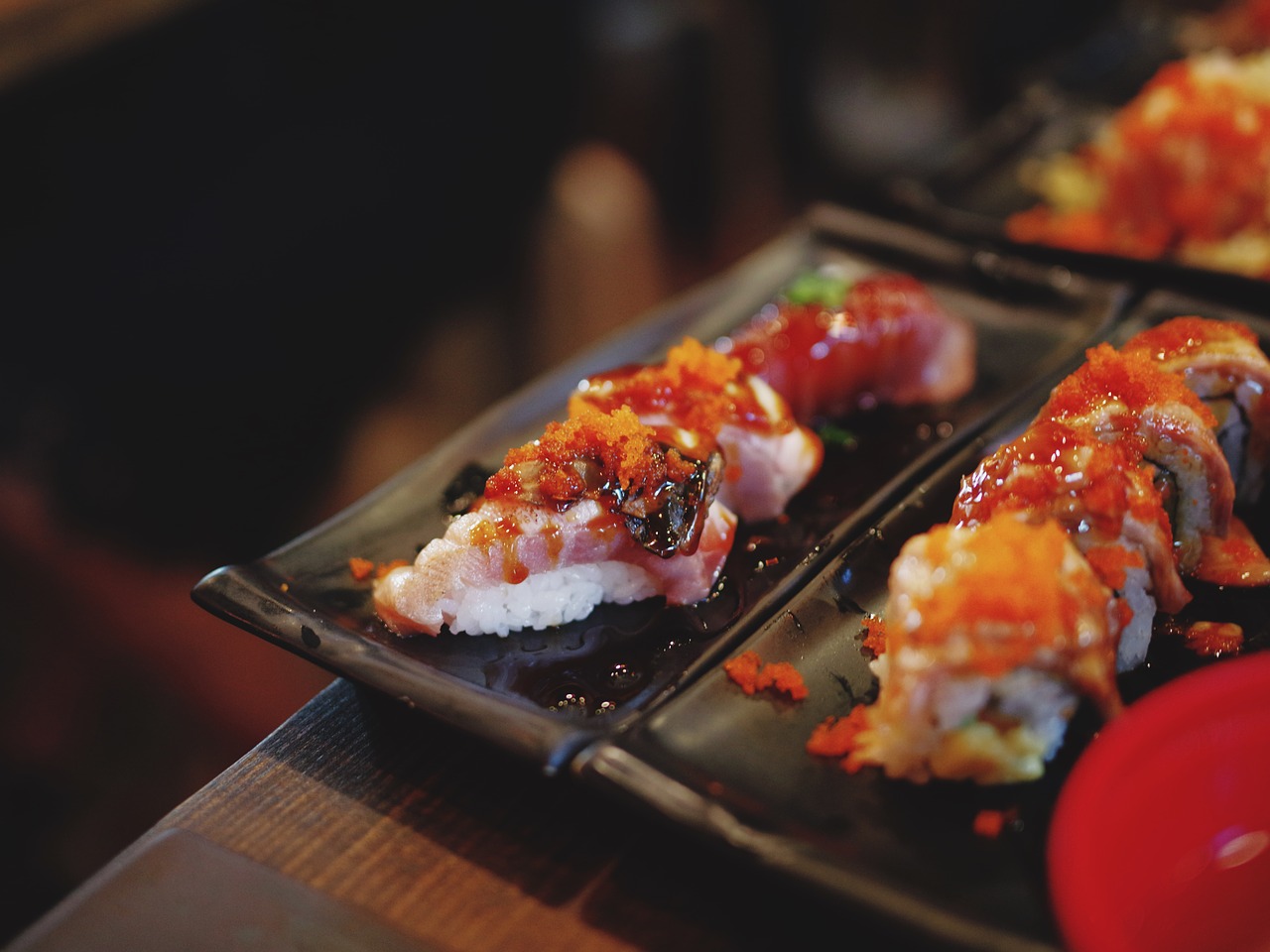 sushi food shrimp free photo