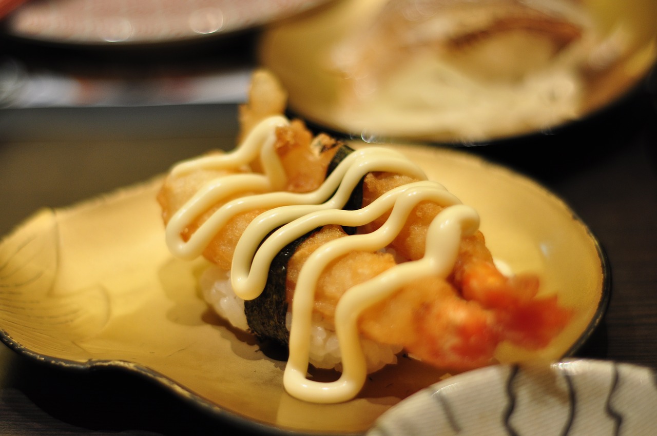 sushi japanese cuisine tempura free photo
