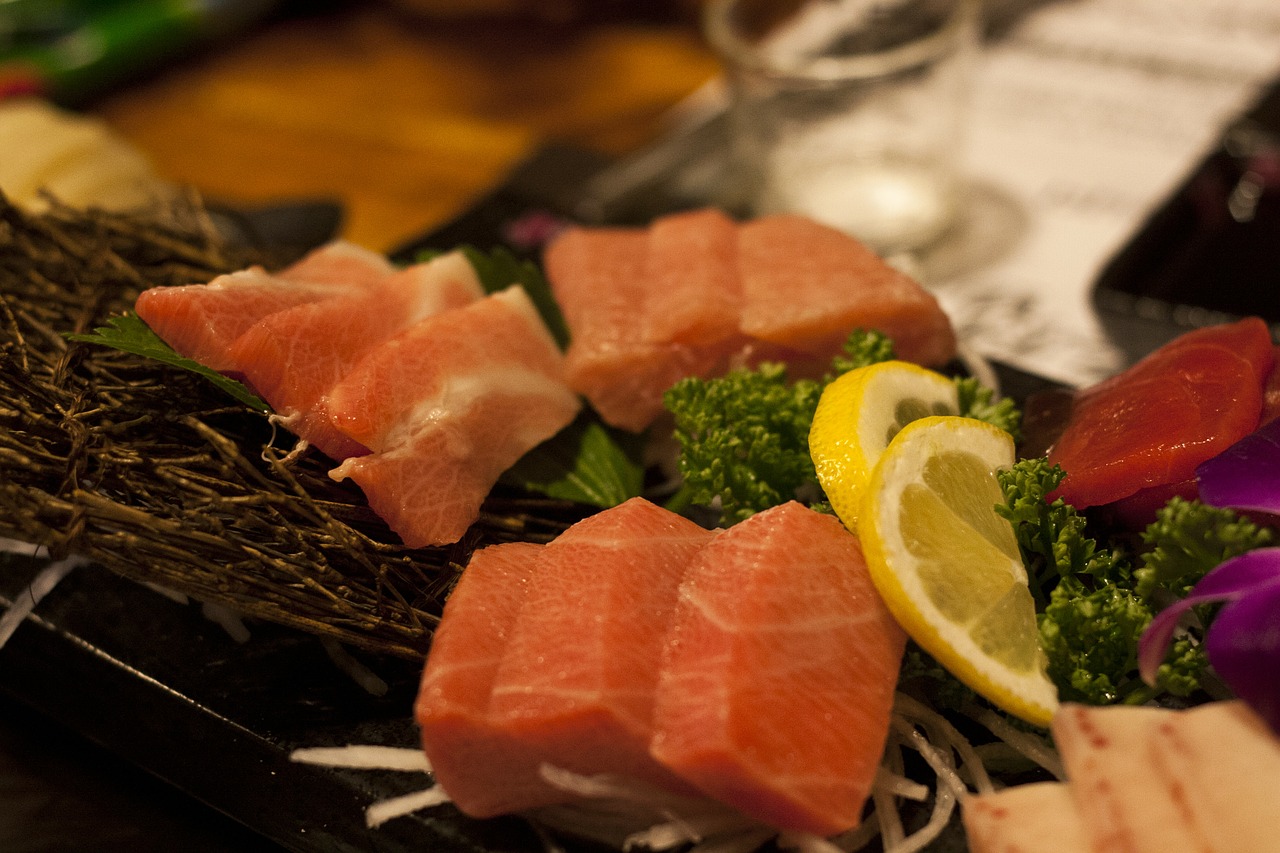 sushi tuna party fish free photo