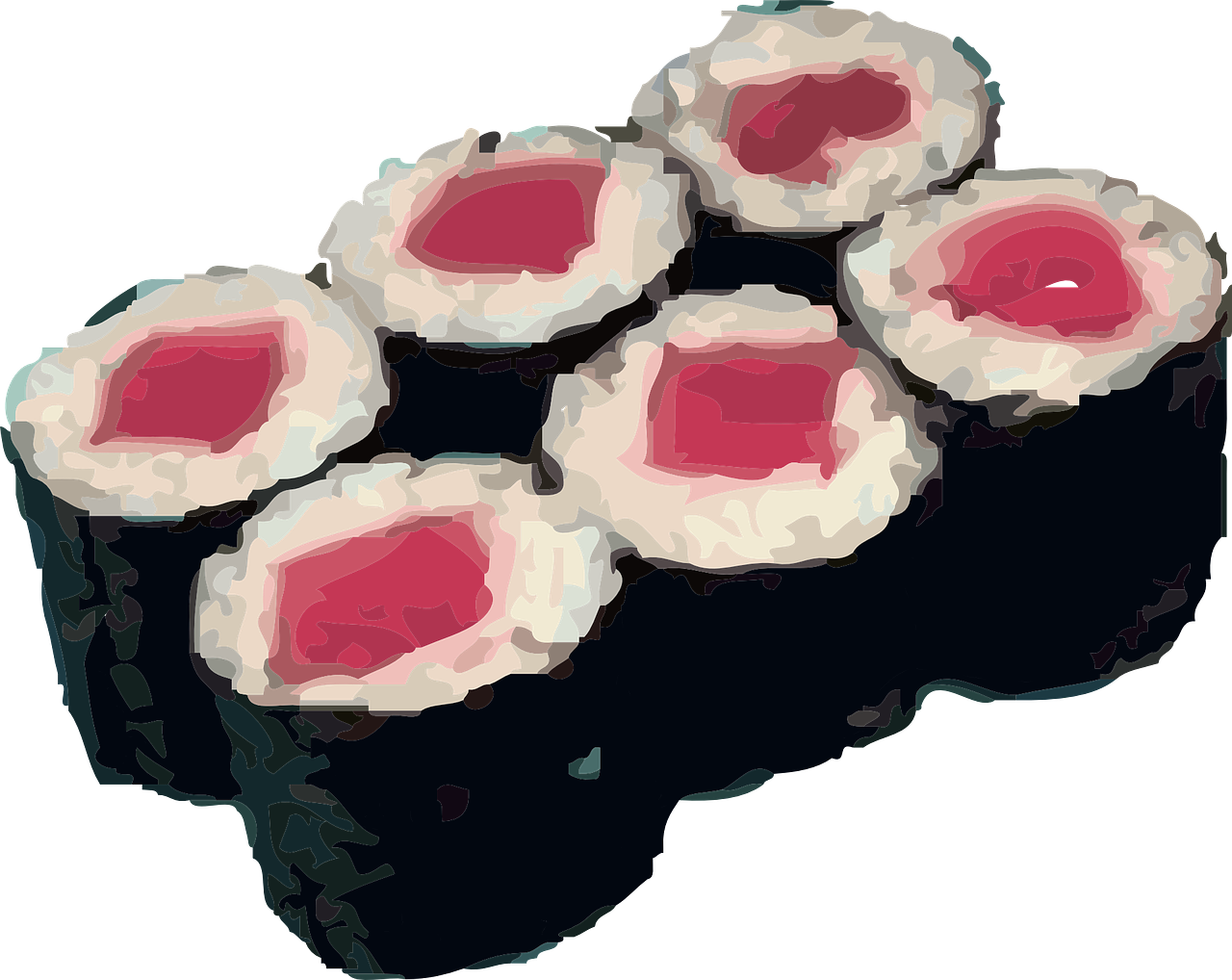 sushi rolls rice free photo