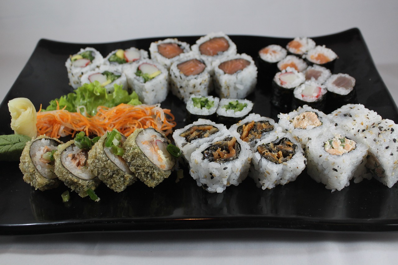 sushi  combined  food free photo
