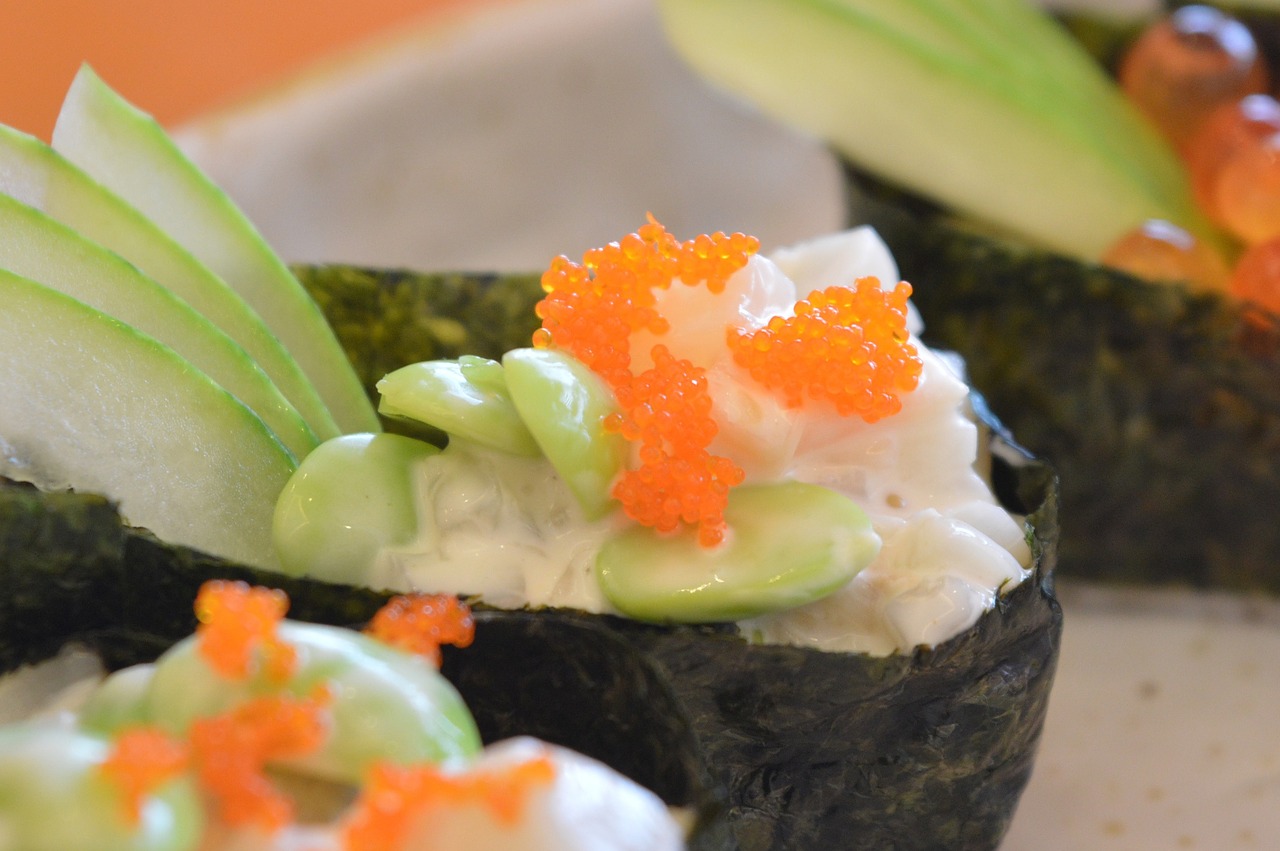 sushi japanese food free photo