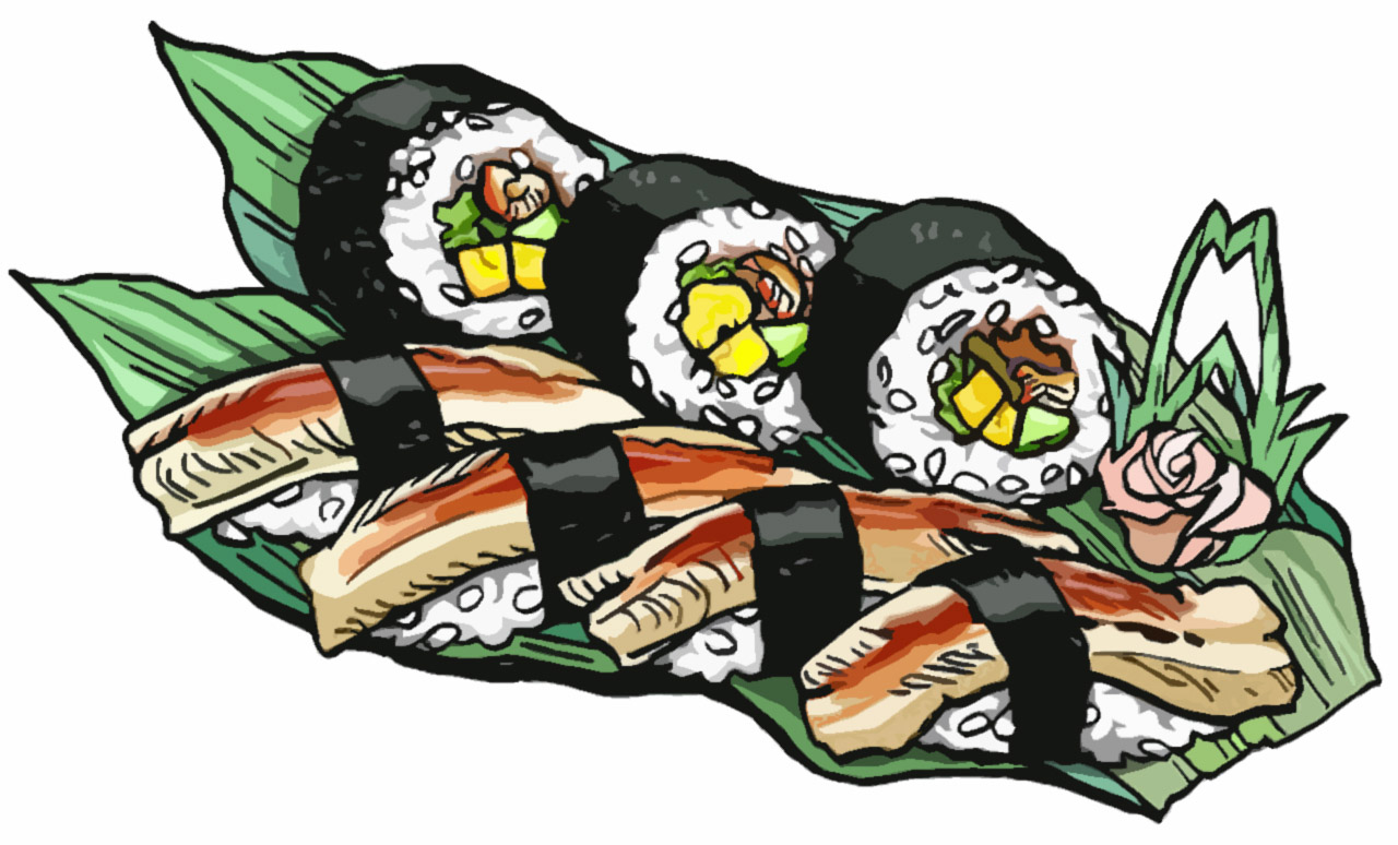 sushi roll conger free photo