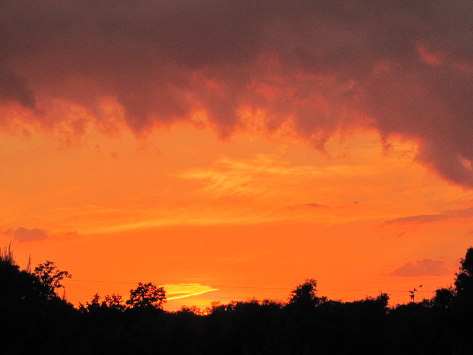 sunset sky orange free photo