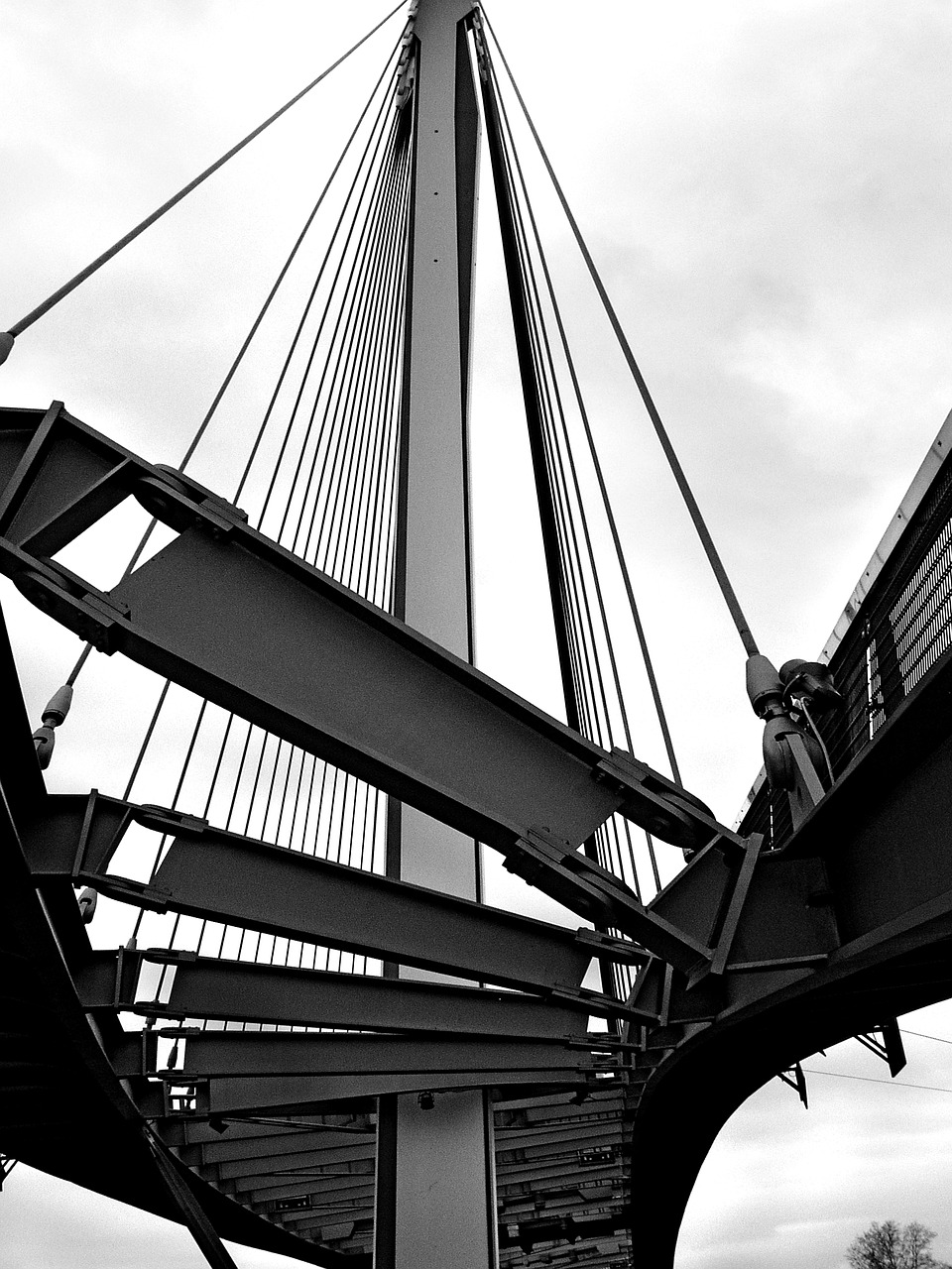 suspension bridge bridge steel bridge free photo