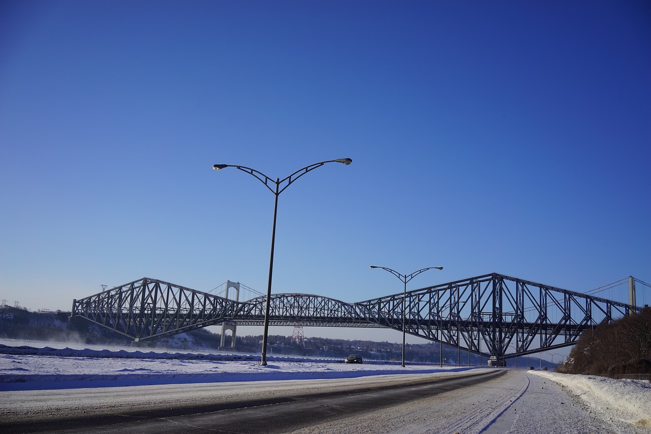 suspension bridge bridge quebec free photo