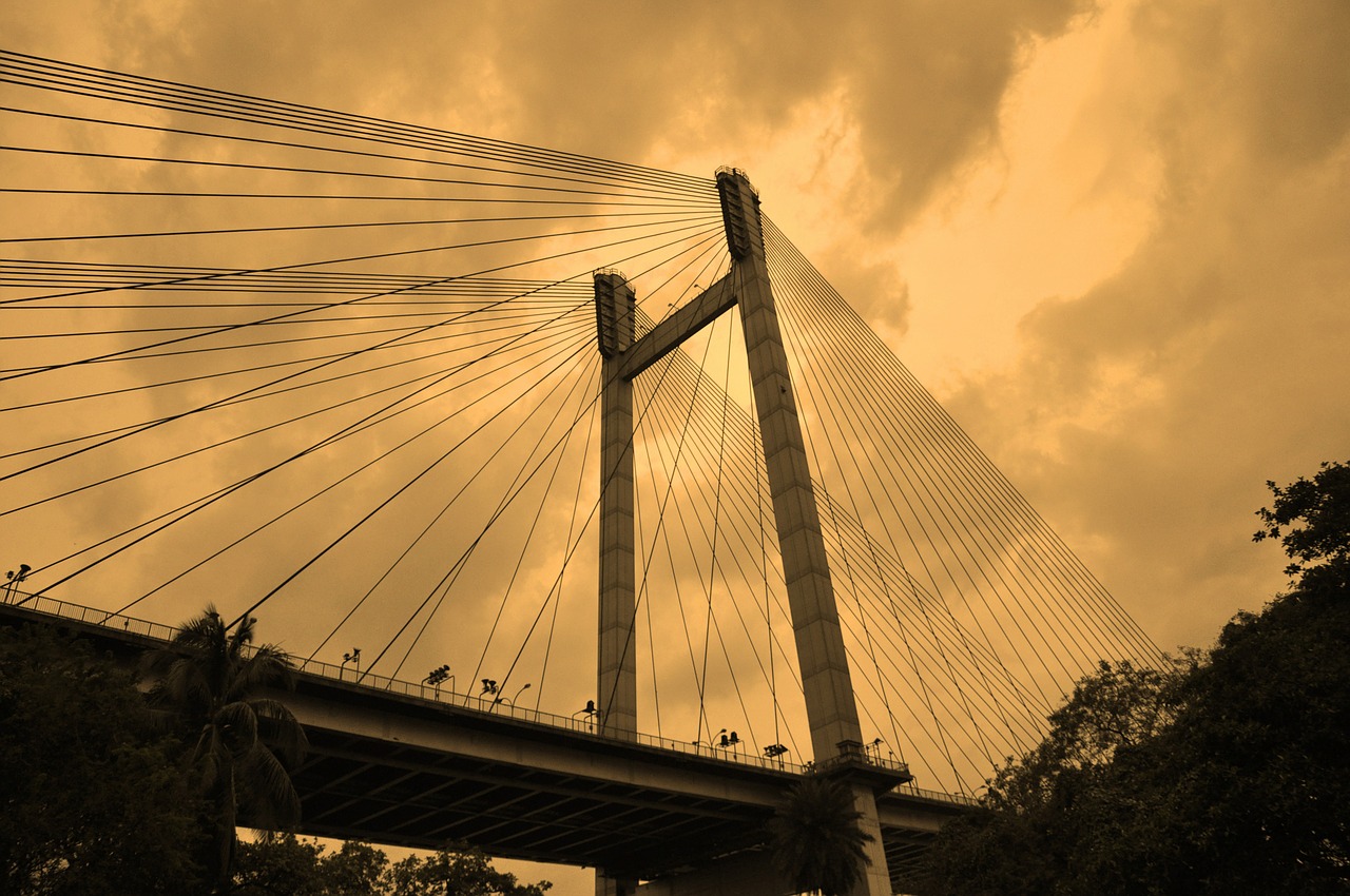suspension bridge cable bridge free photo
