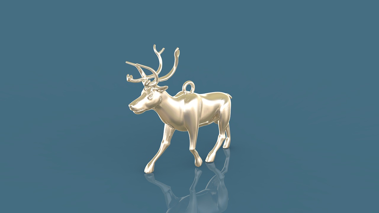 suspension deer  ornament  jewelry free photo