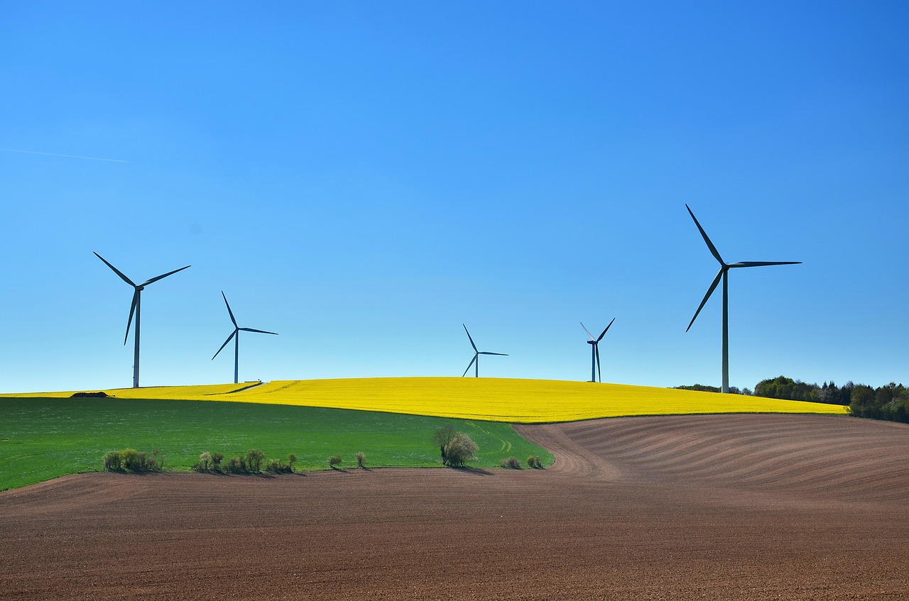sustainable development  wind turbine  wind free photo