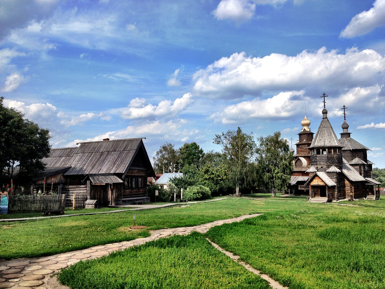 suzdal wooden church free photo