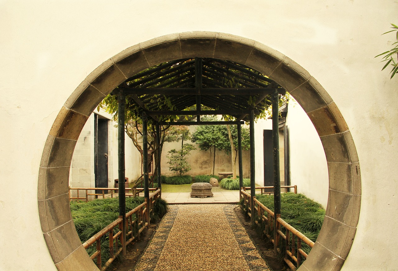 suzhou  gardens  pathway free photo