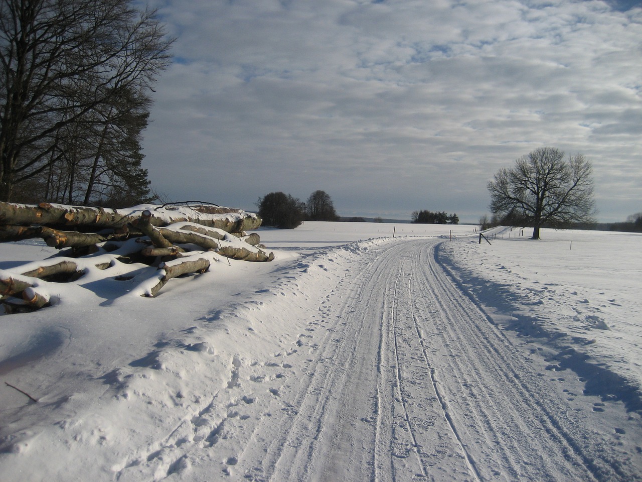swabian alb winter snow landscape free photo