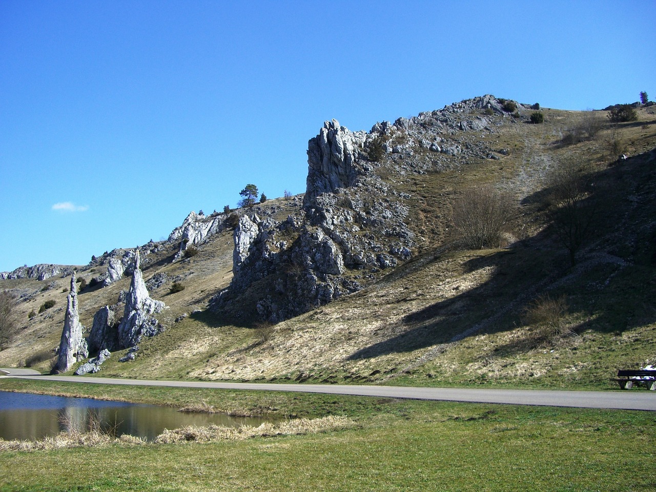 swabian alb eselsburg valley stone virgins free photo