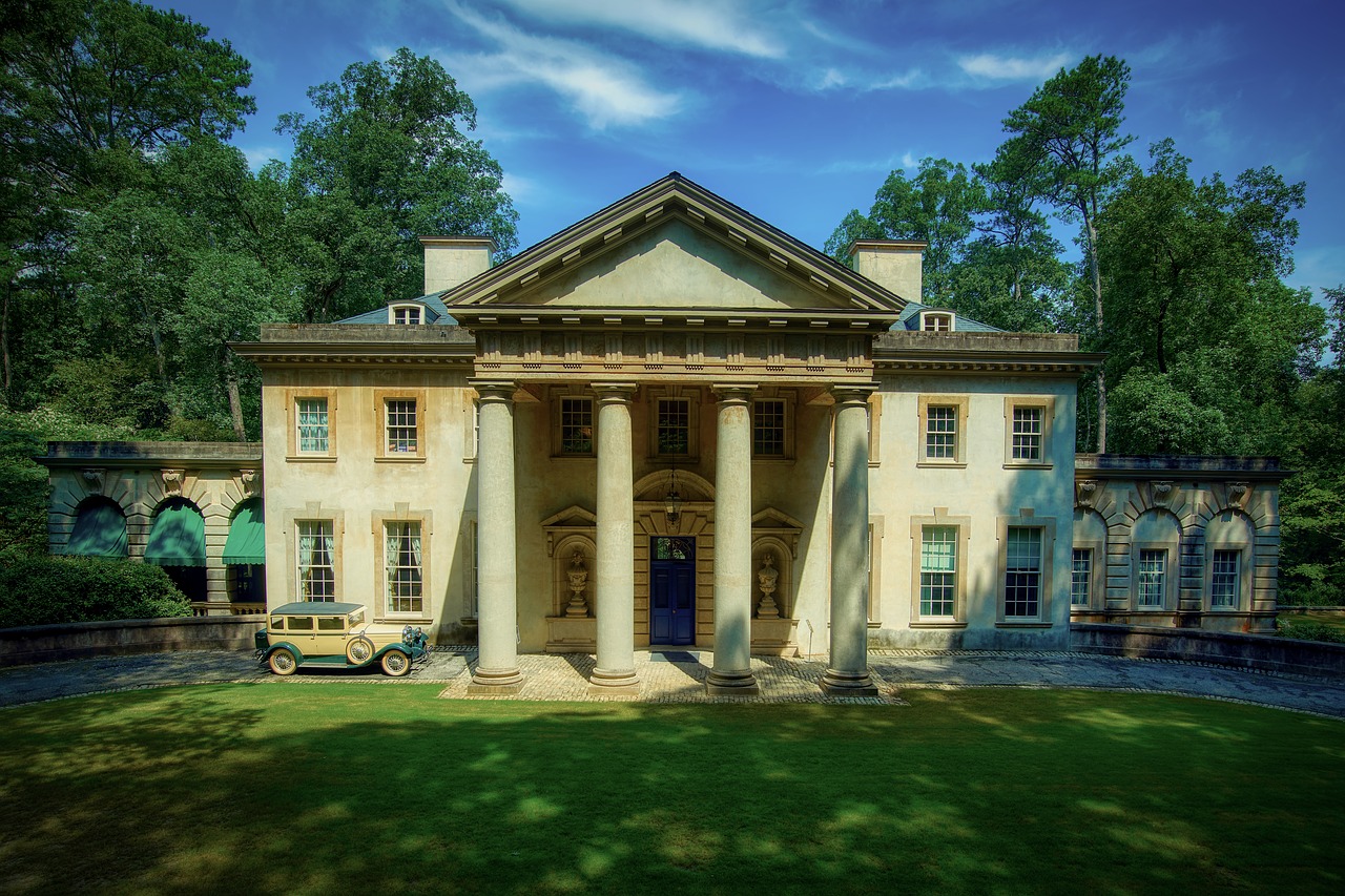 swan house  mansion  atlanta free photo