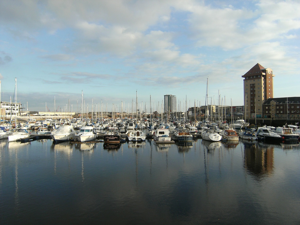 swansea marina water boats free photo