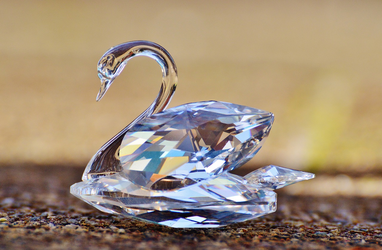 swarovski swan crystal free photo
