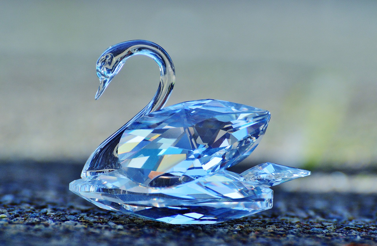 swarovski swan crystal free photo