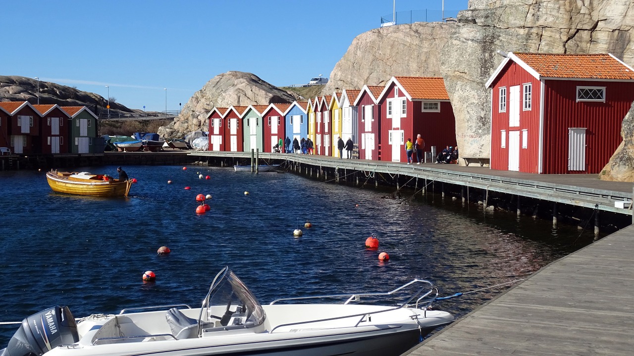 sweden smögen harbour free photo