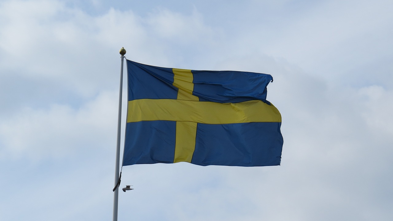 sweden flag blue-and-yellow free photo