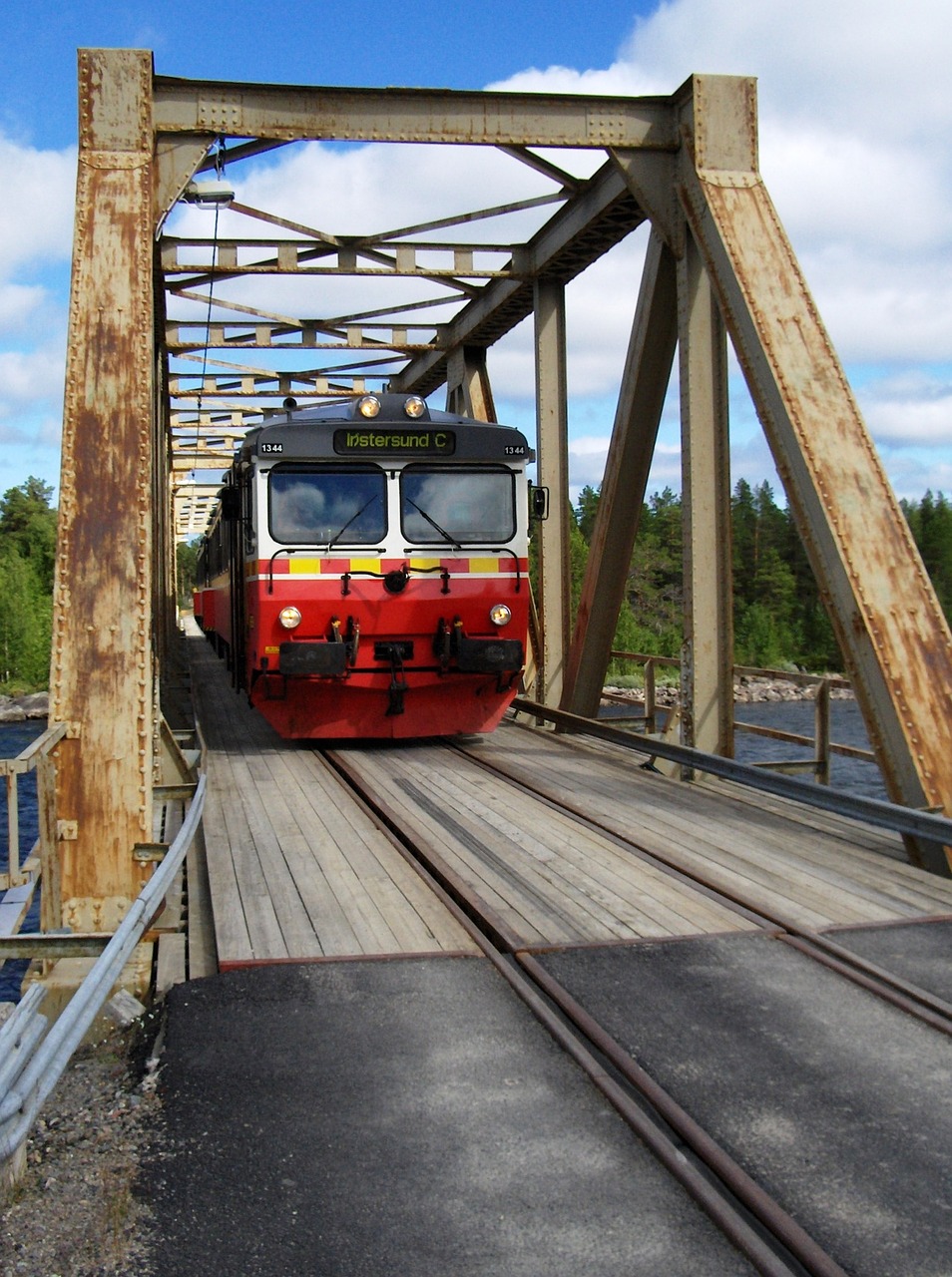 sweden inland railway railway bridge free photo