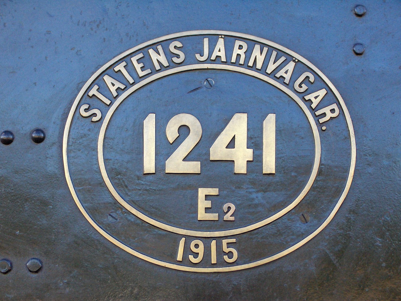 sweden steam locomotive shield free photo