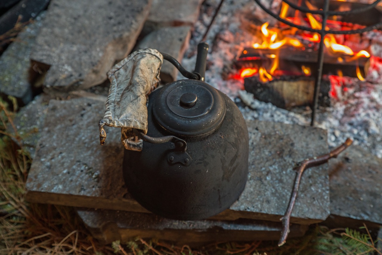 coffee fire pot free photo