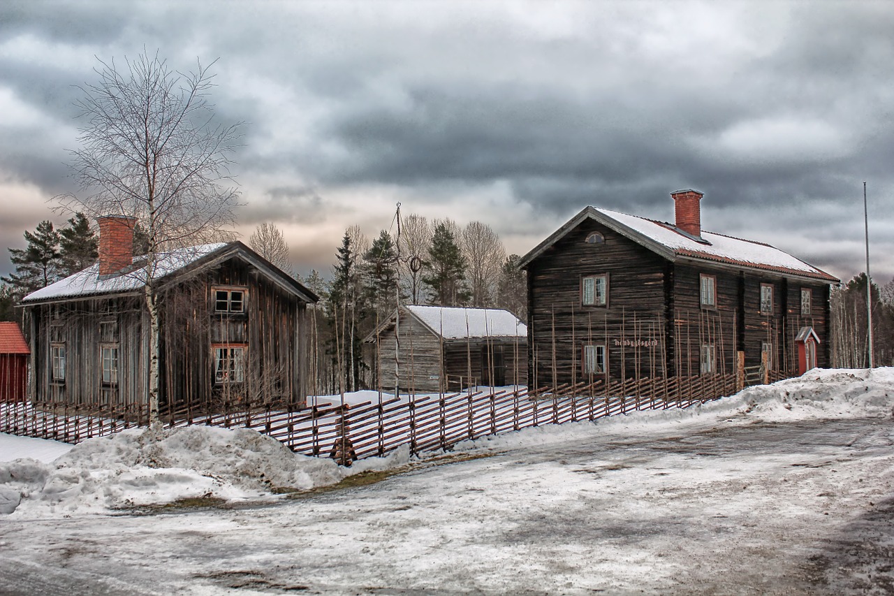 sweden winter snow free photo