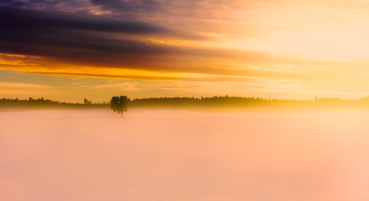 sweden panorama sunrise free photo