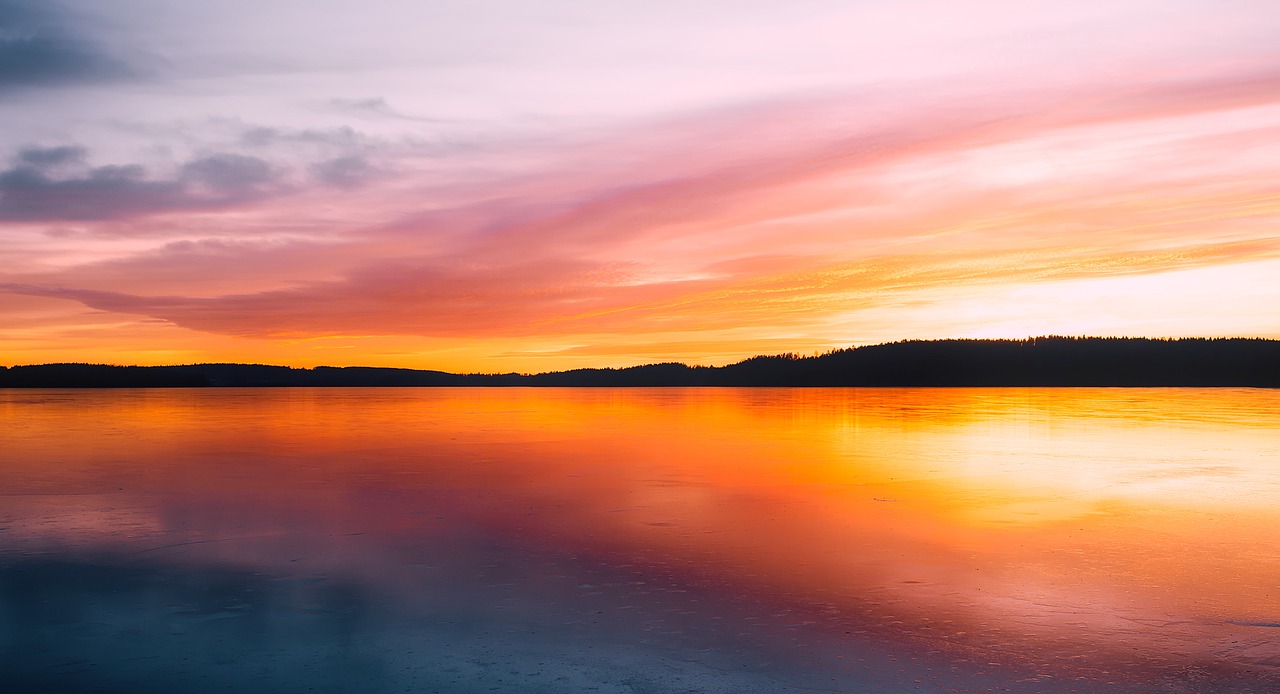 sweden sunset dusk free photo