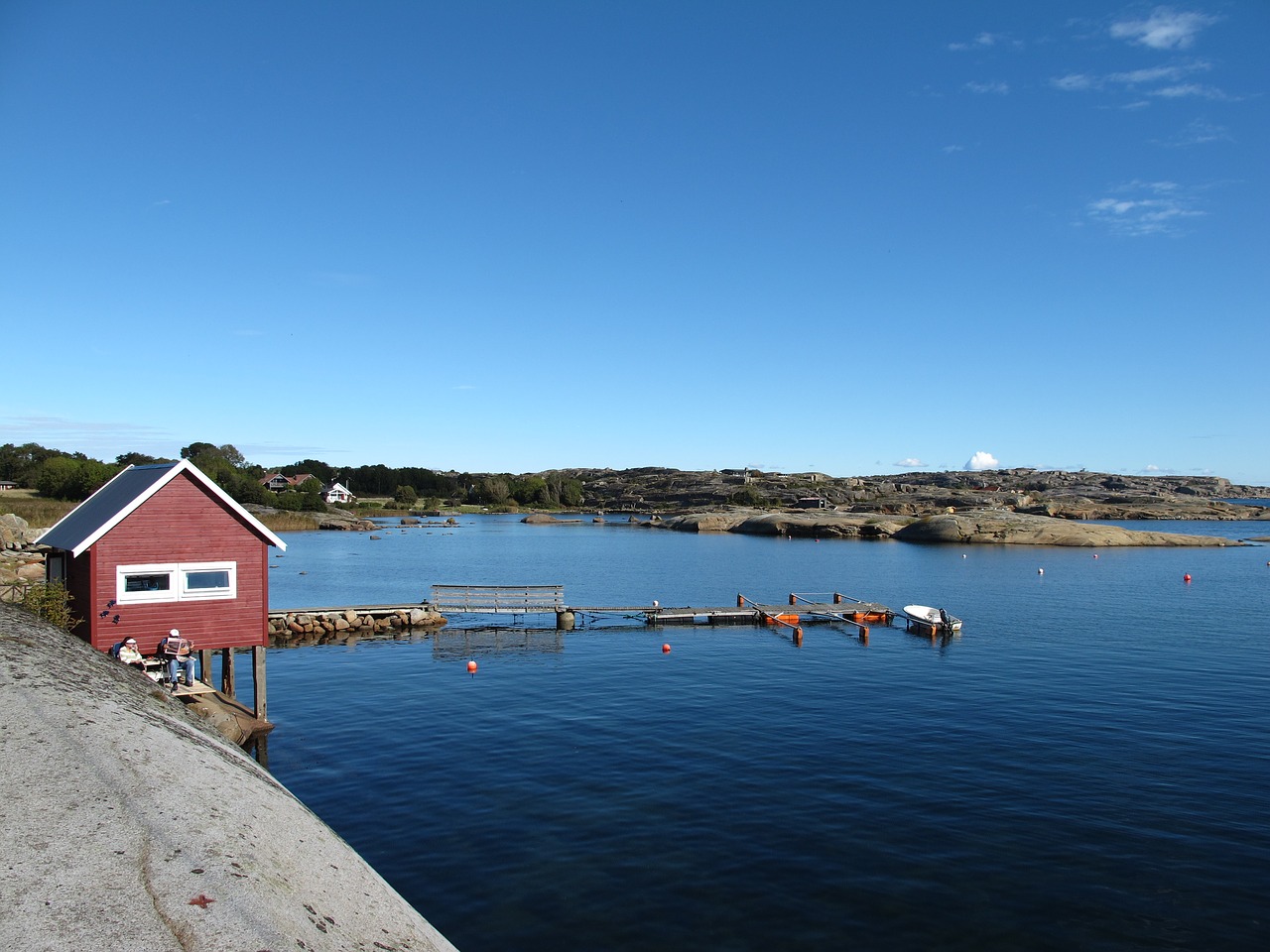 sweden lake landscape free photo