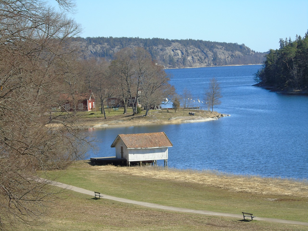 sweden  tyresö  boathouse free photo