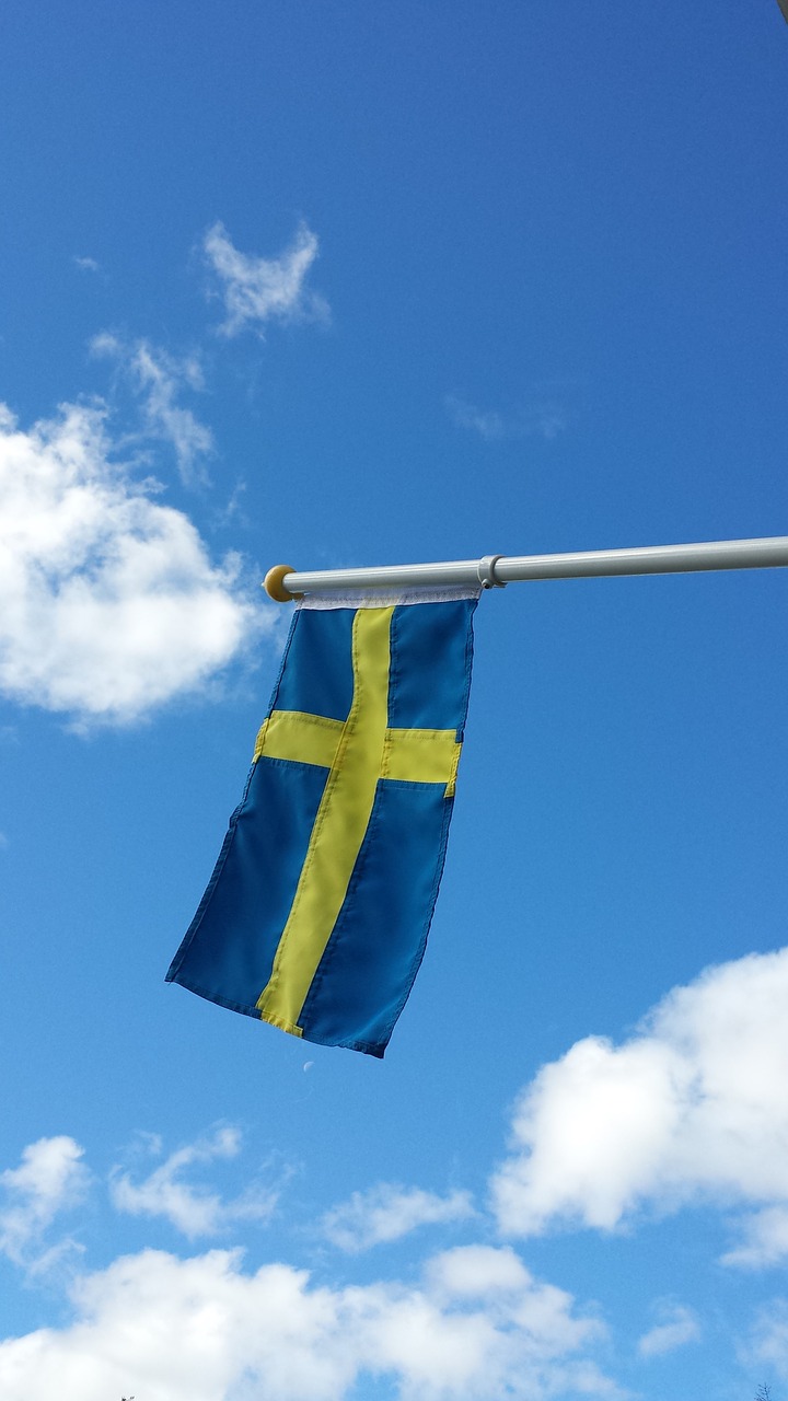 sweden flag himmel free photo