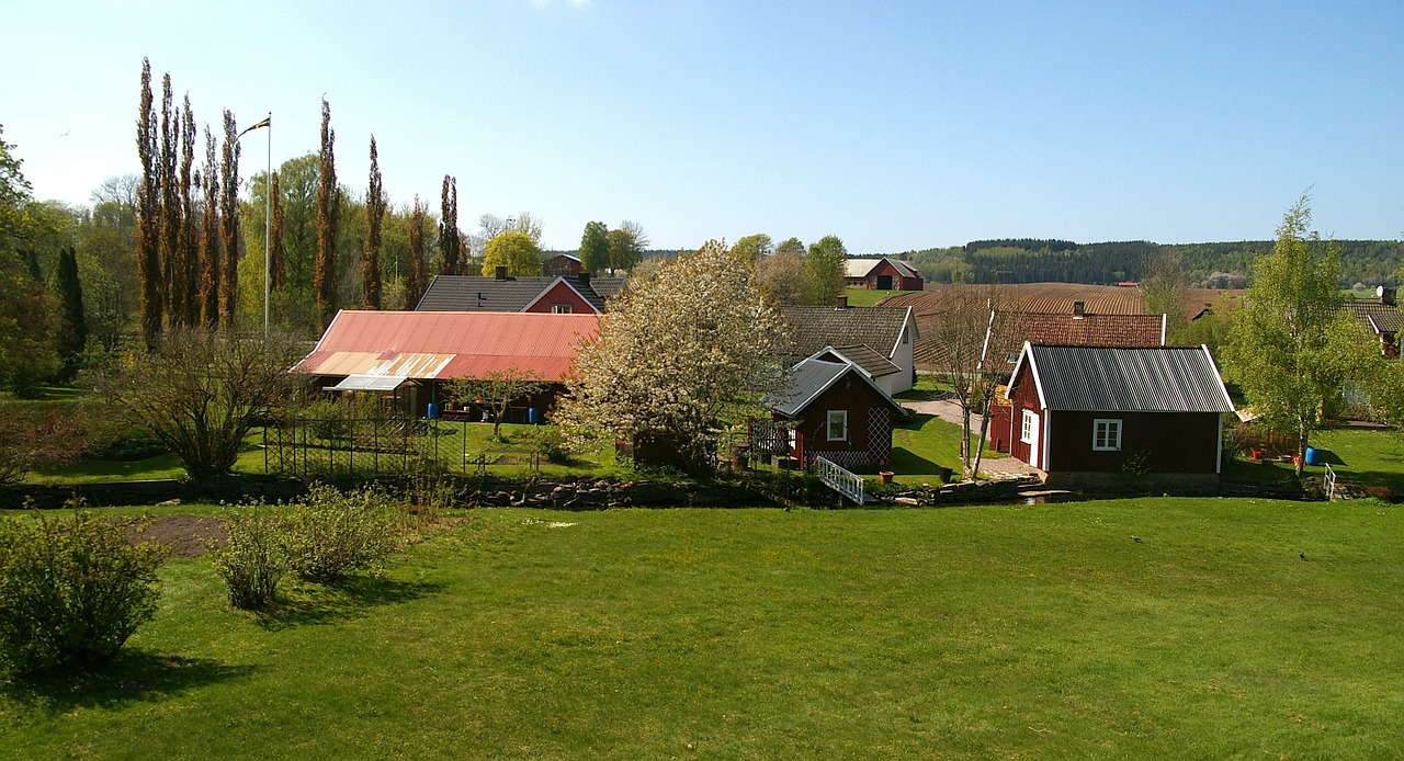 sweden landscape farm free photo