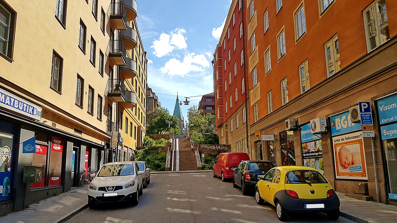 sweden stockholm alley free photo