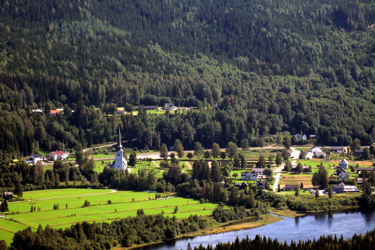 sweden landscape river free photo