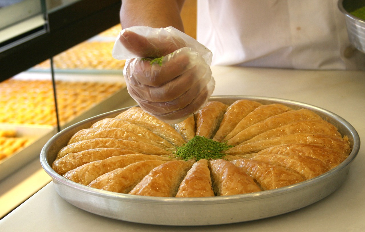 sweet baklava food free photo