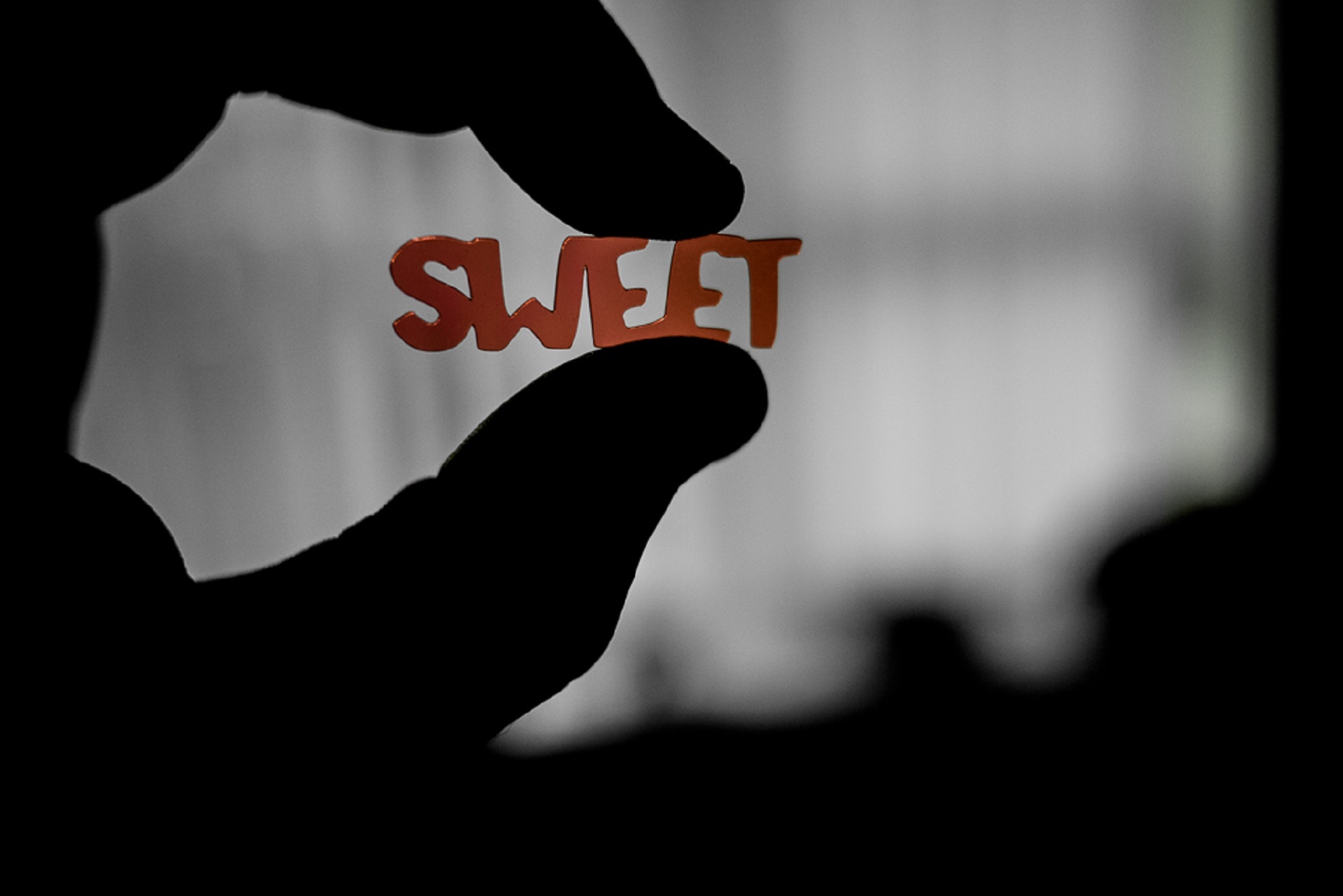 word sweet message hand free photo