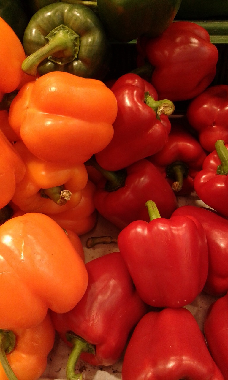 sweet peppers red peppers free photo