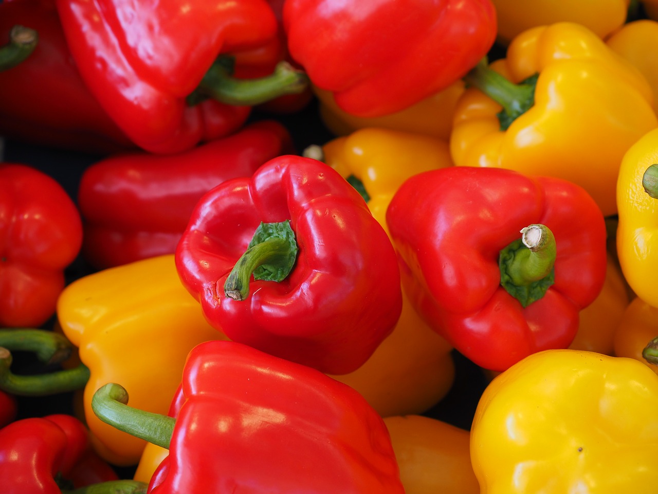 sweet peppers paprika red free photo